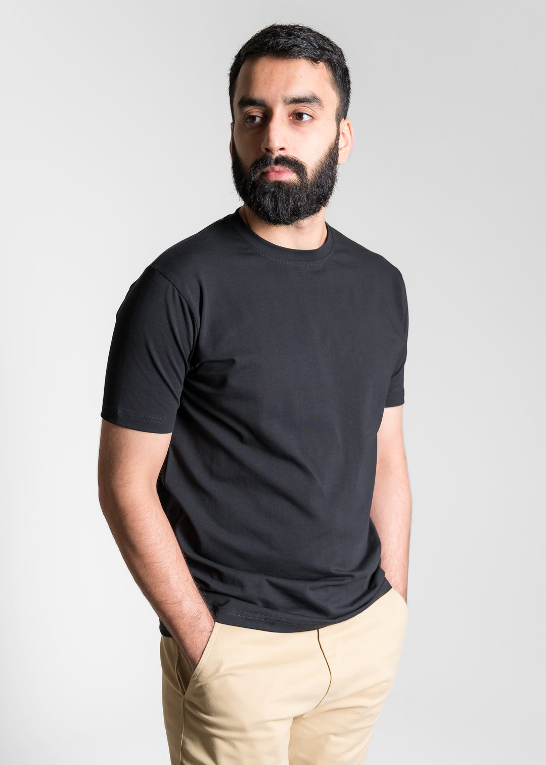 Stretch Slim Core T-shirt — Black