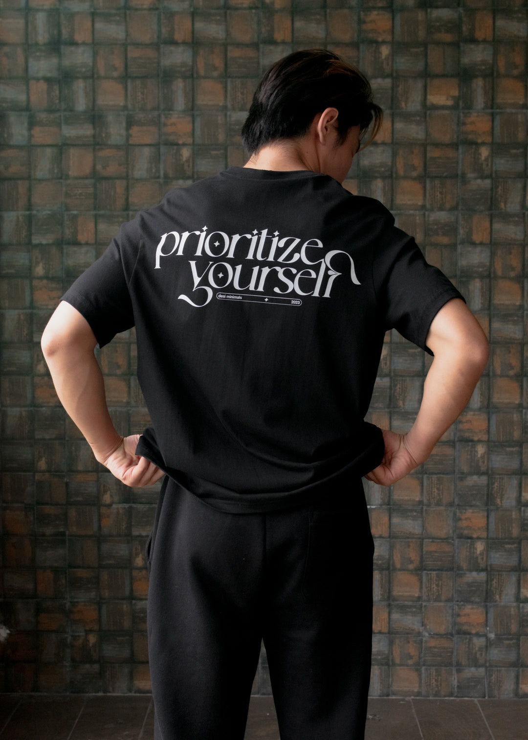 Prioritize Yourself — Black T-Shirt