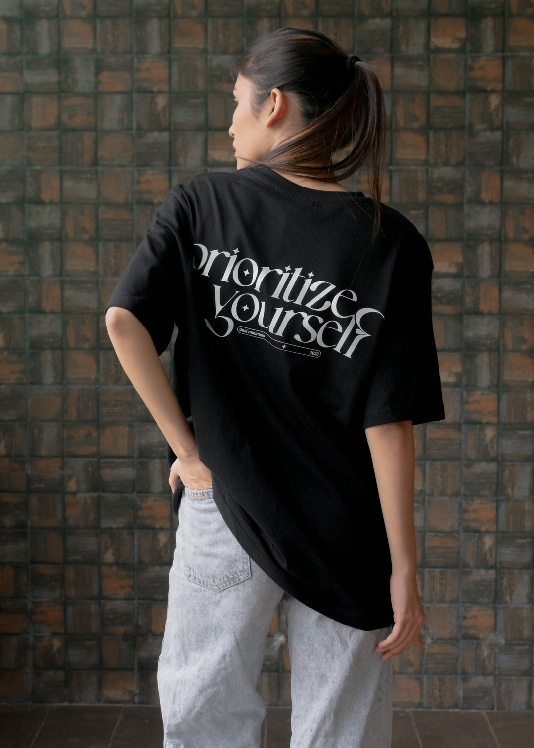 Prioritize Yourself — Black T-Shirt
