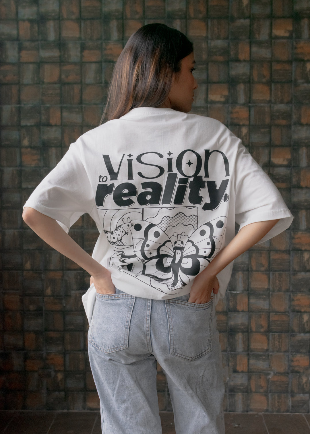 Vision To Reality — Off-White T-shirt