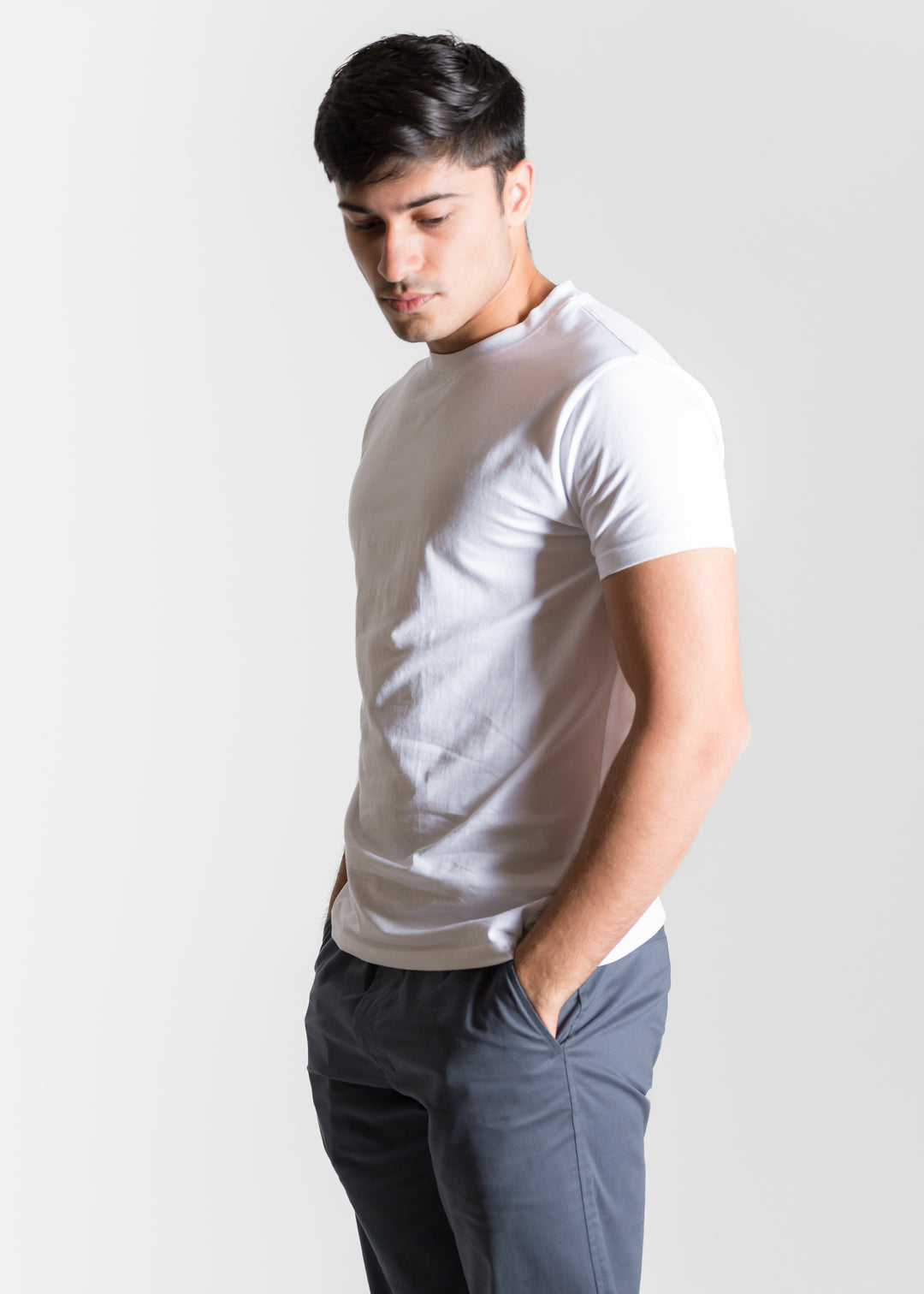 Stretch Slim Core T-shirt — White