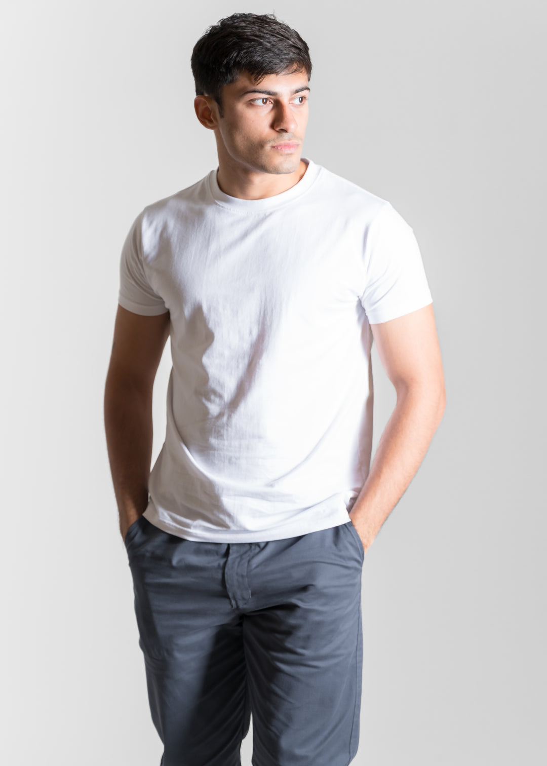 Stretch Slim Core T-shirt — White