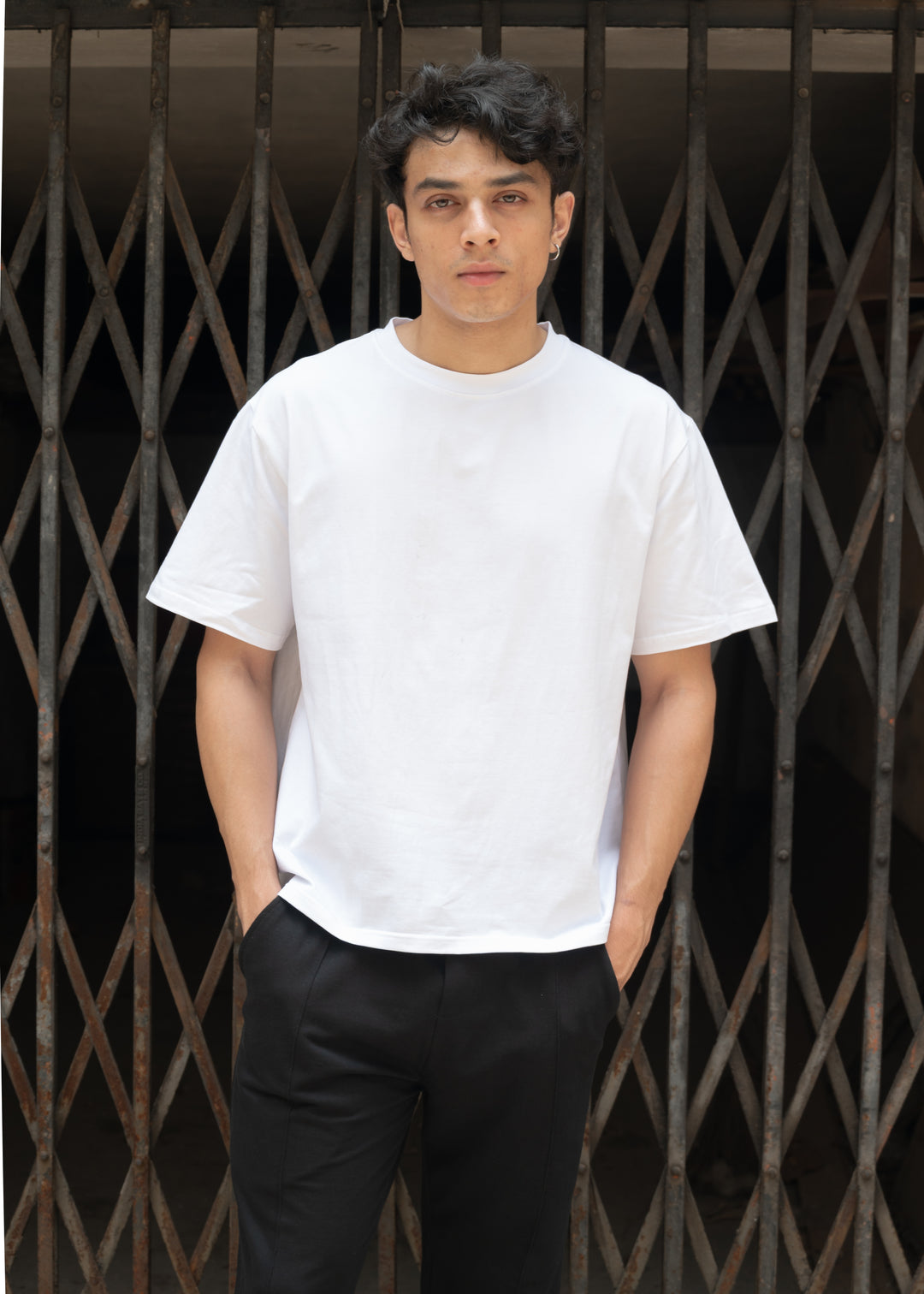 Stretch Box-Fit T-shirt — White
