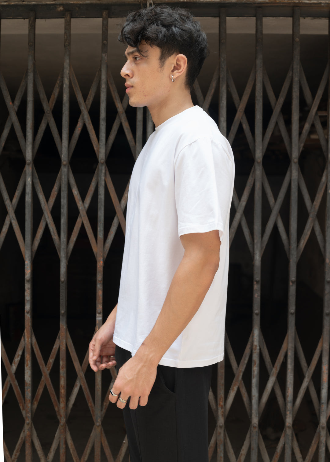 Stretch Box-Fit T-shirt — White