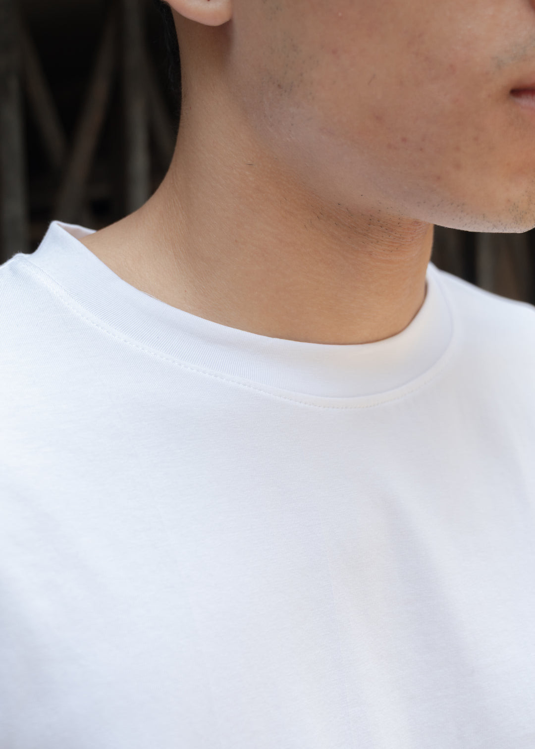 Stretch Box-Fit T-shirt — White