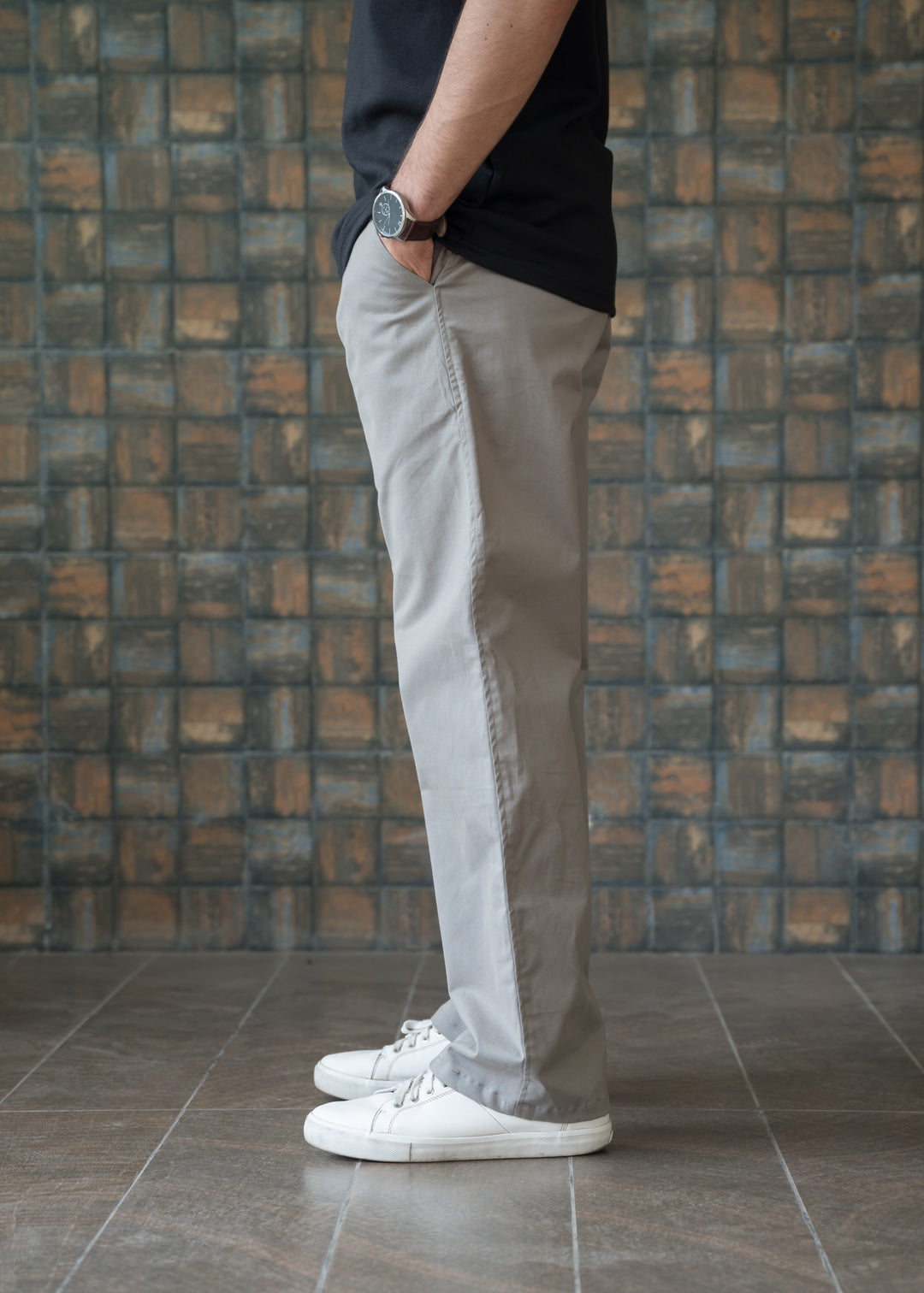 Grey — Relaxed Chinos