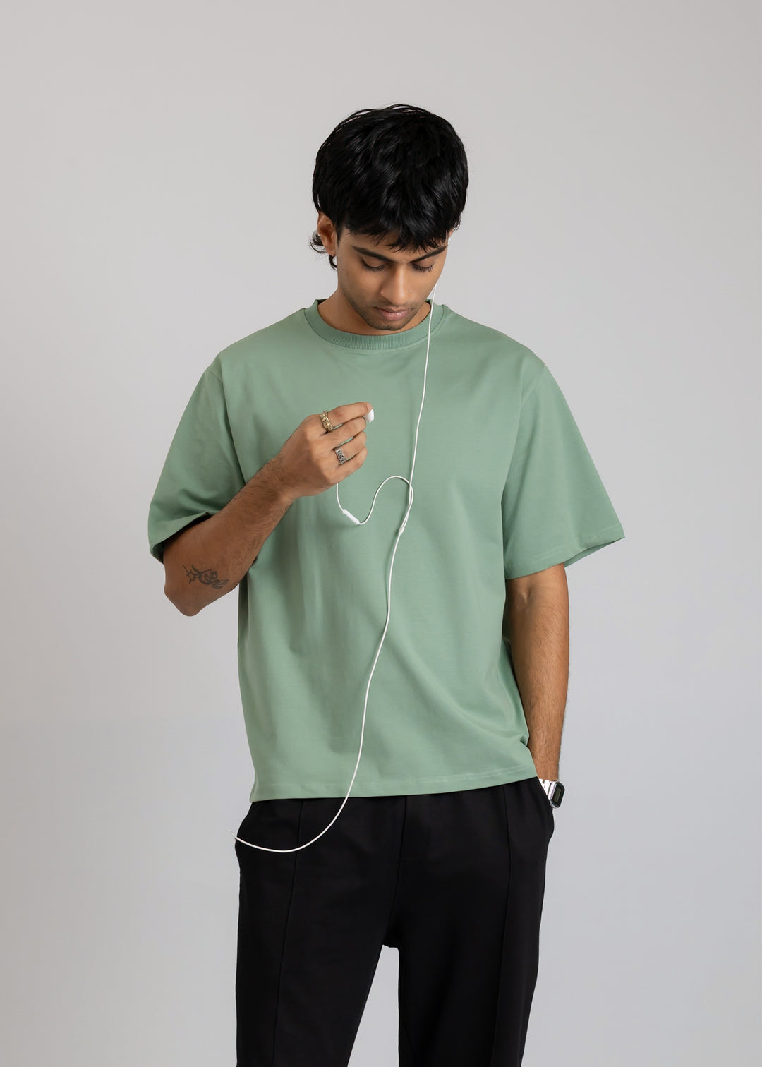 Stretch Box Fit T-shirt — Mint
