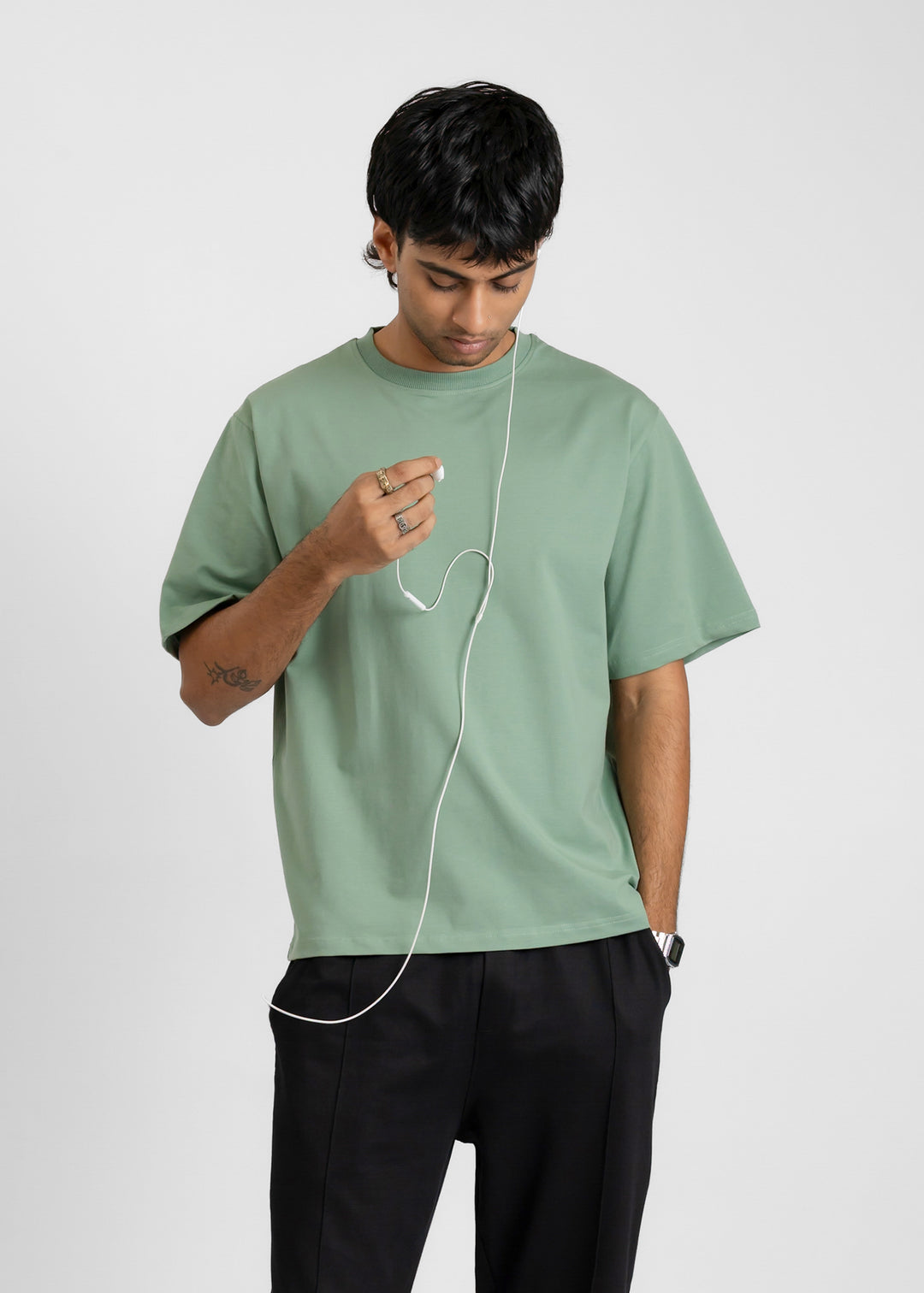 Stretch Box Fit T-shirt — Mint