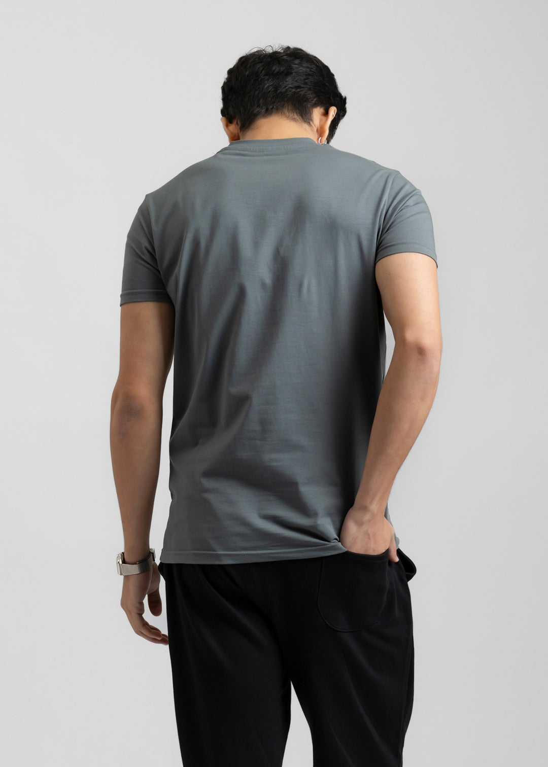 Stretch Slim Fit T-shirt — Dark Grey
