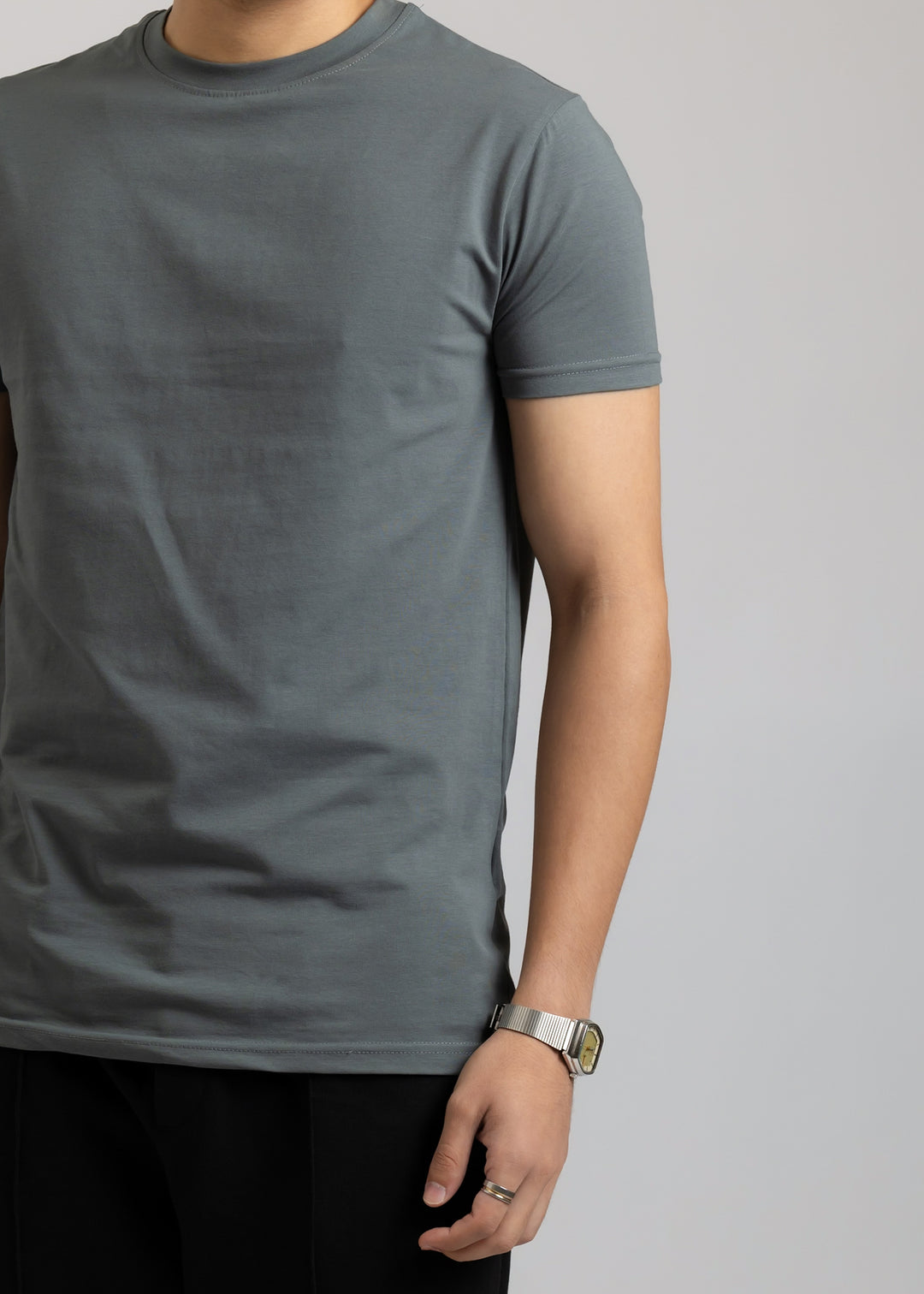 Stretch Slim Fit T-shirt — Dark Grey