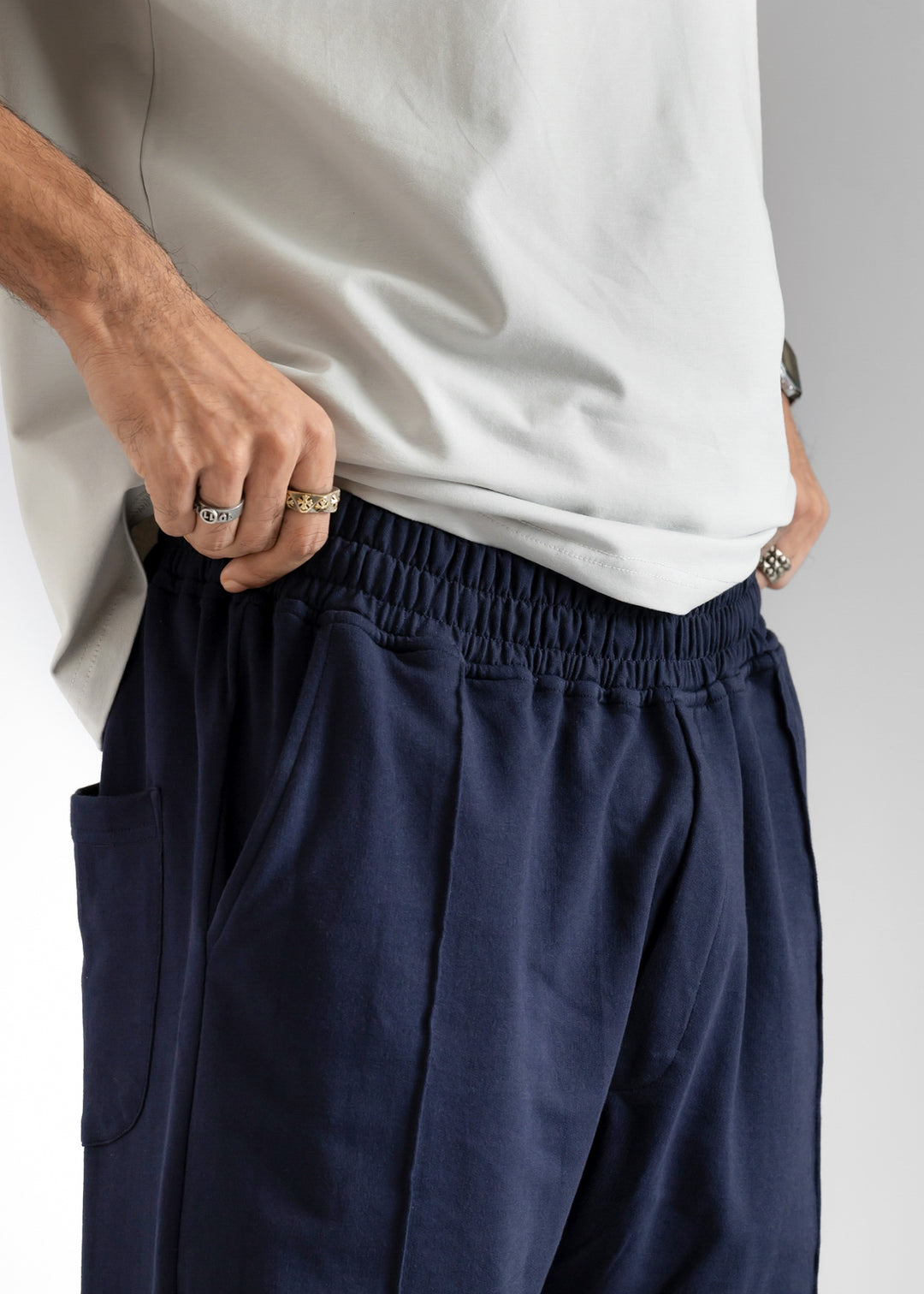 Lightweight Lounge Pants — Navy Blue