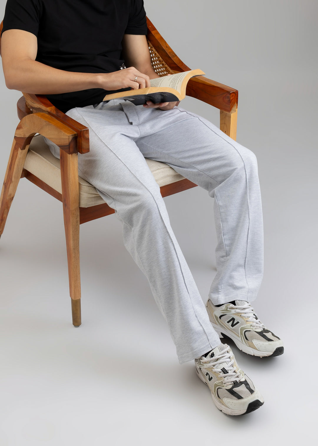 Lightweight Lounge Pants — Grey Melange