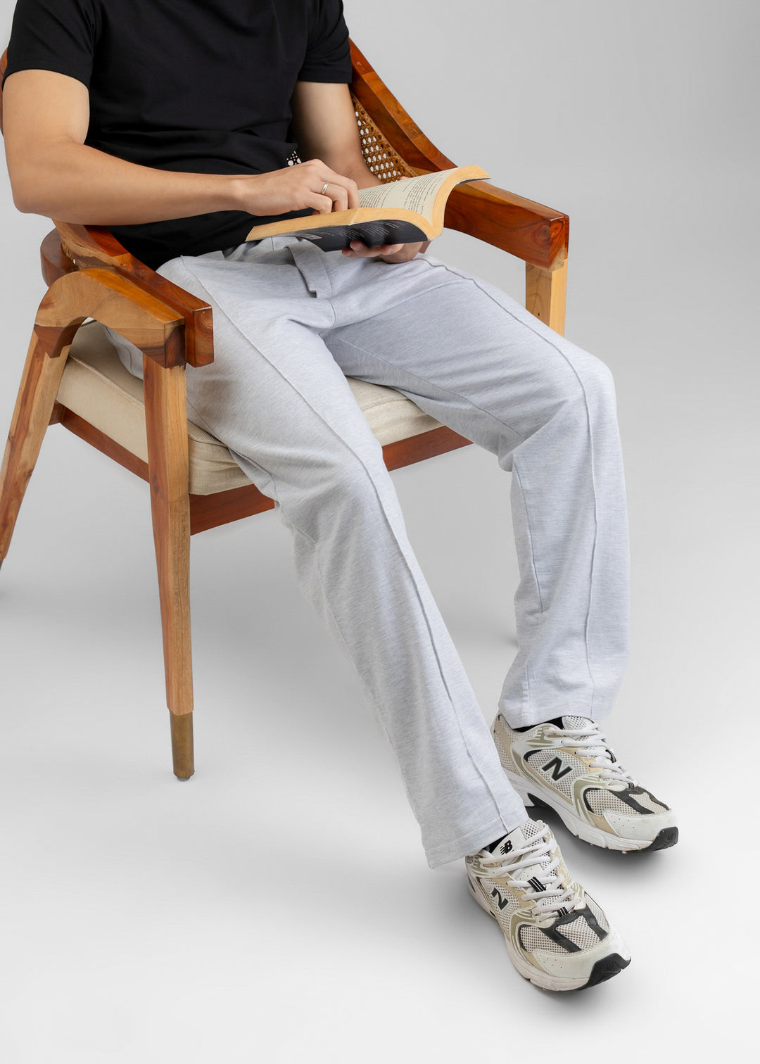 Lightweight Lounge Pants — Grey Melange