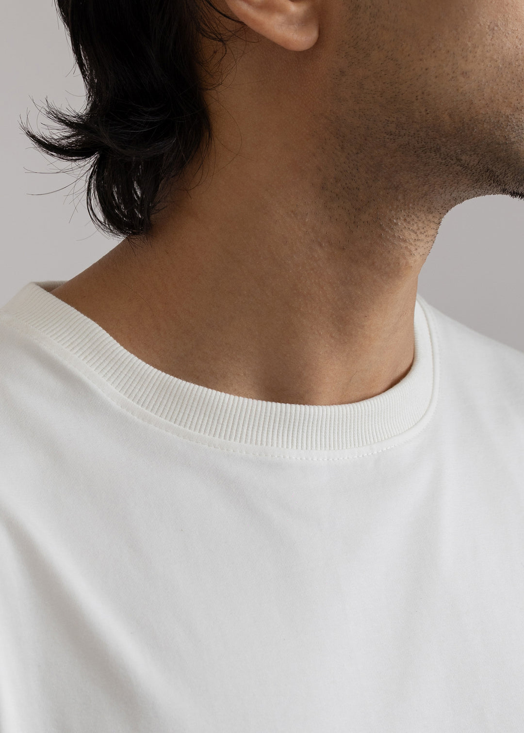 Stretch Box-Fit T-shirt — Off White