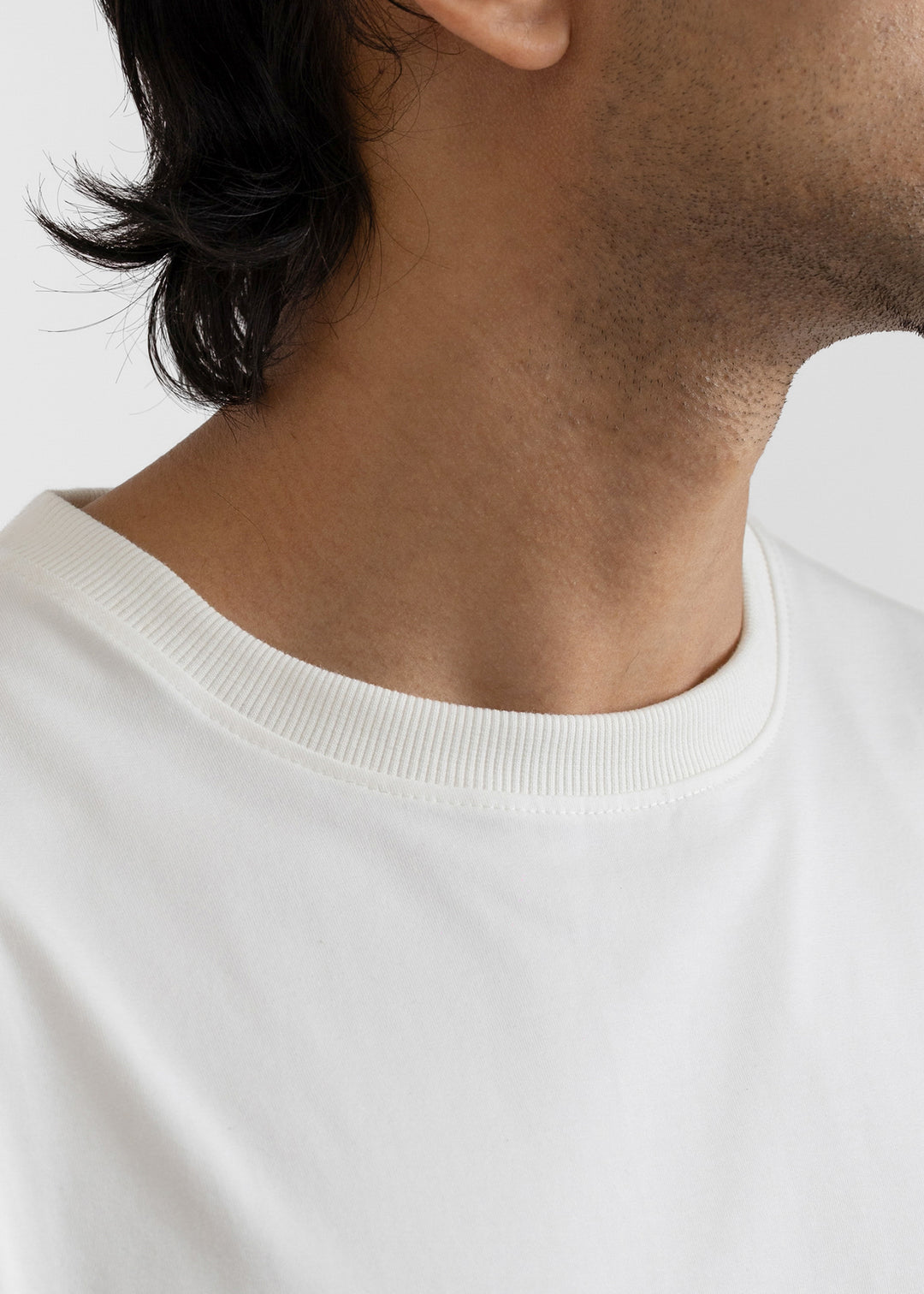 Stretch Box-Fit T-shirt — Off White