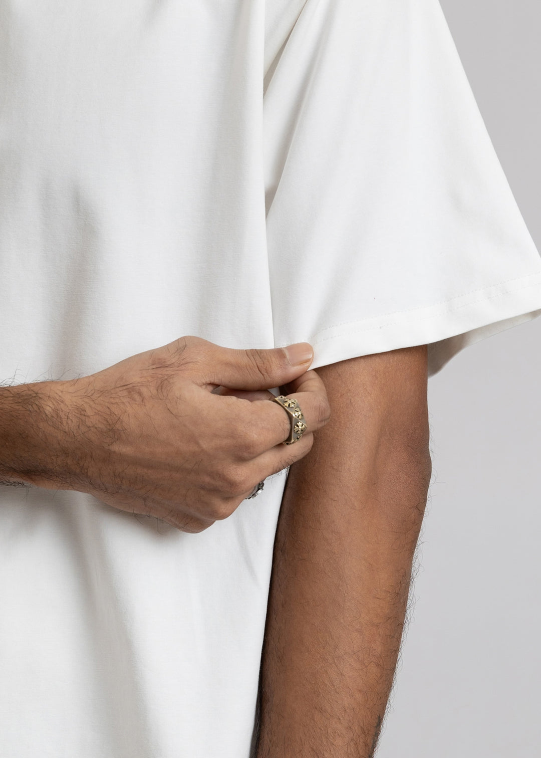 Stretch Box-Fit T-shirt — Off White