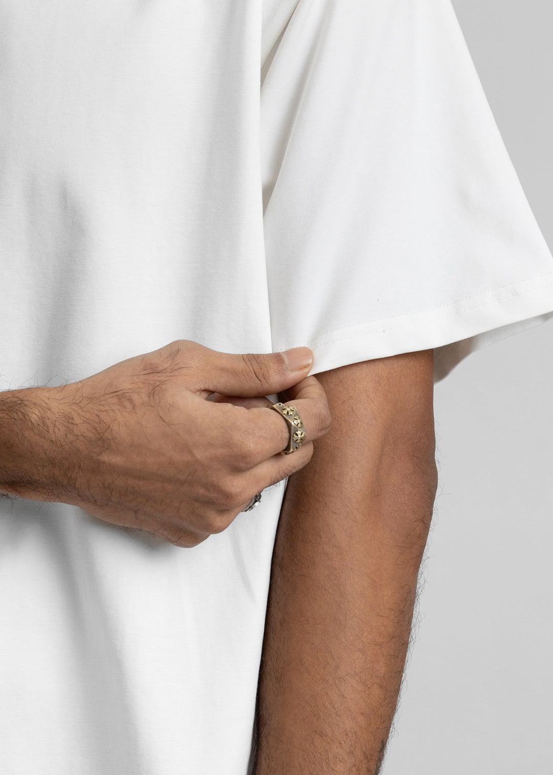 Stretch Box-Fit T-shirt — Off White