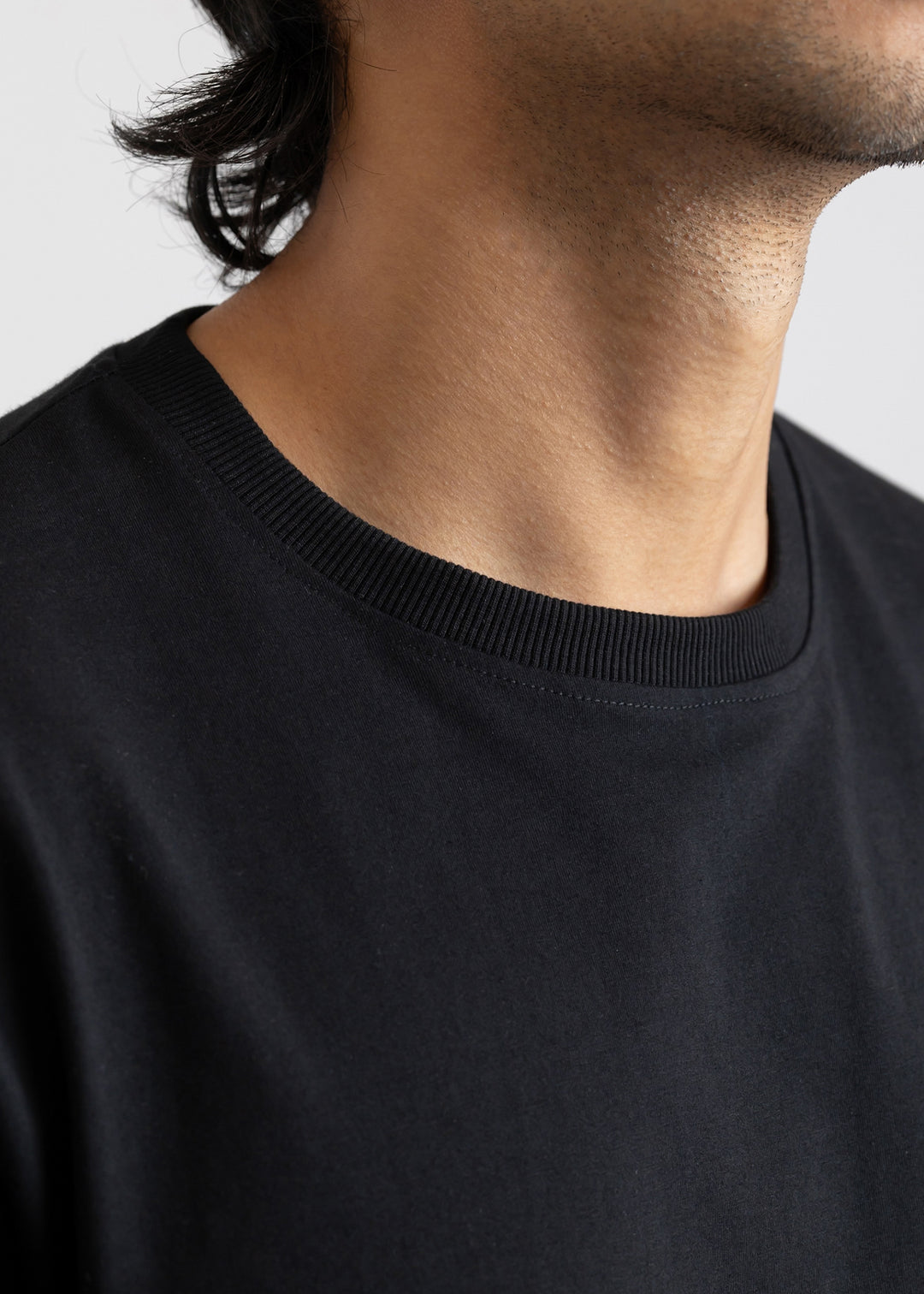 Stretch Box-Fit T-shirt — Black