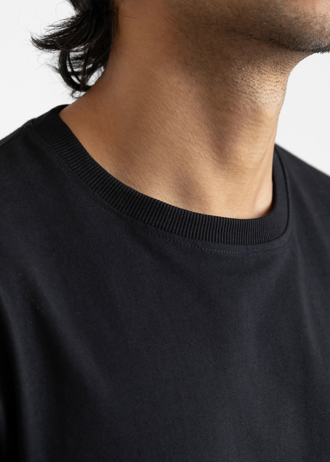 Stretch Box-Fit T-shirt — Black