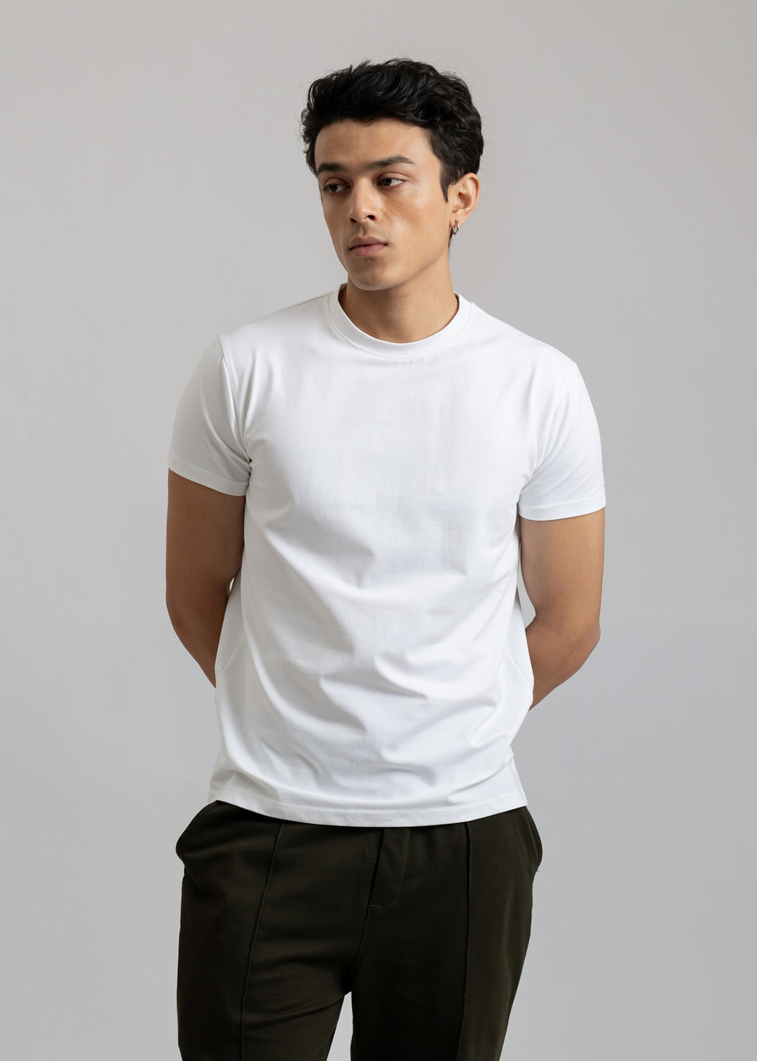Stretch Slim Fit T-shirt — White