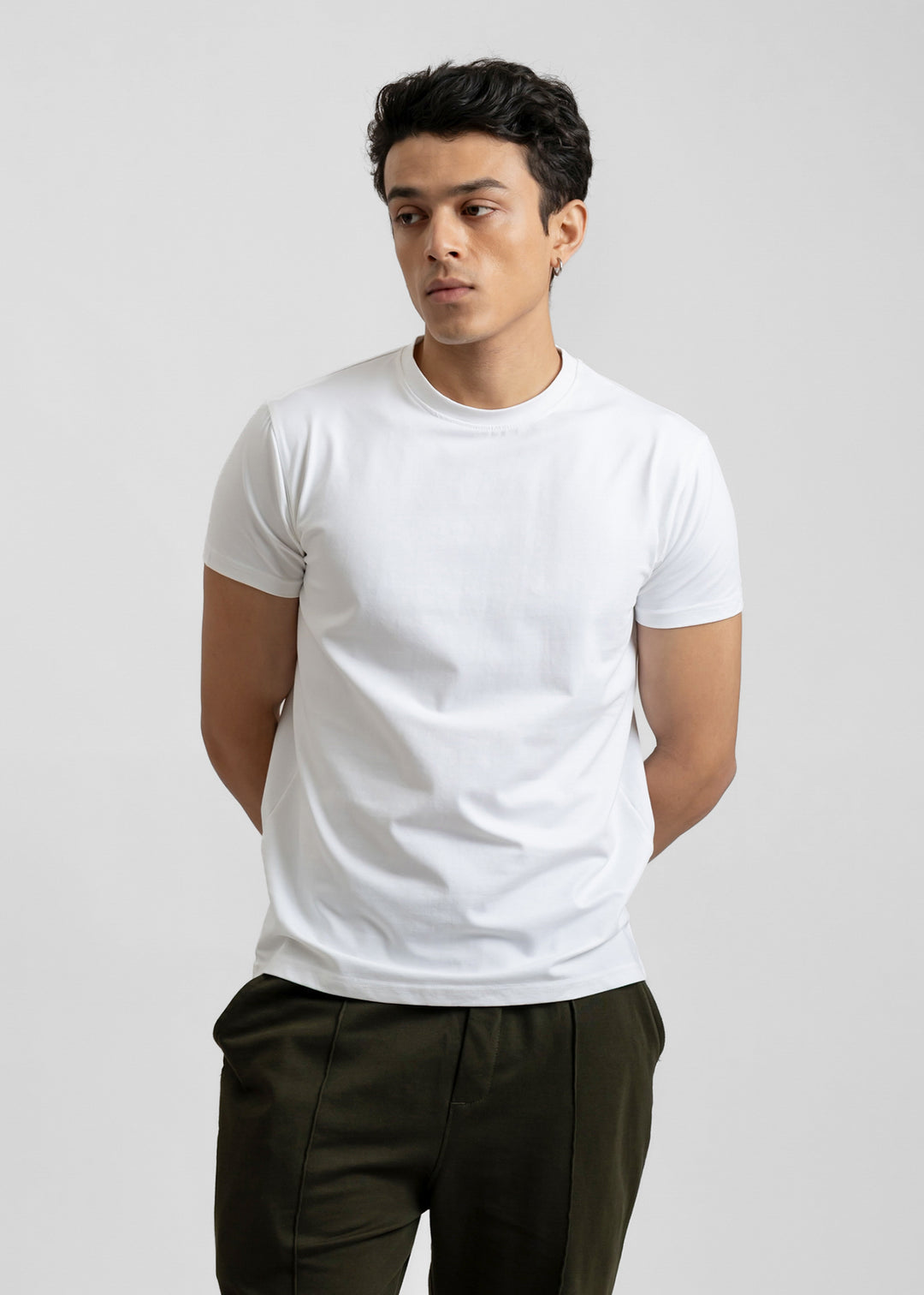 Stretch Slim Fit T-shirt — White