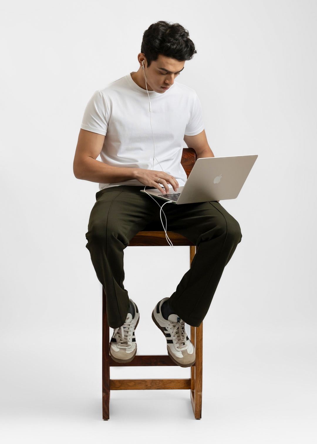 Stretch Slim Fit T-shirt — White