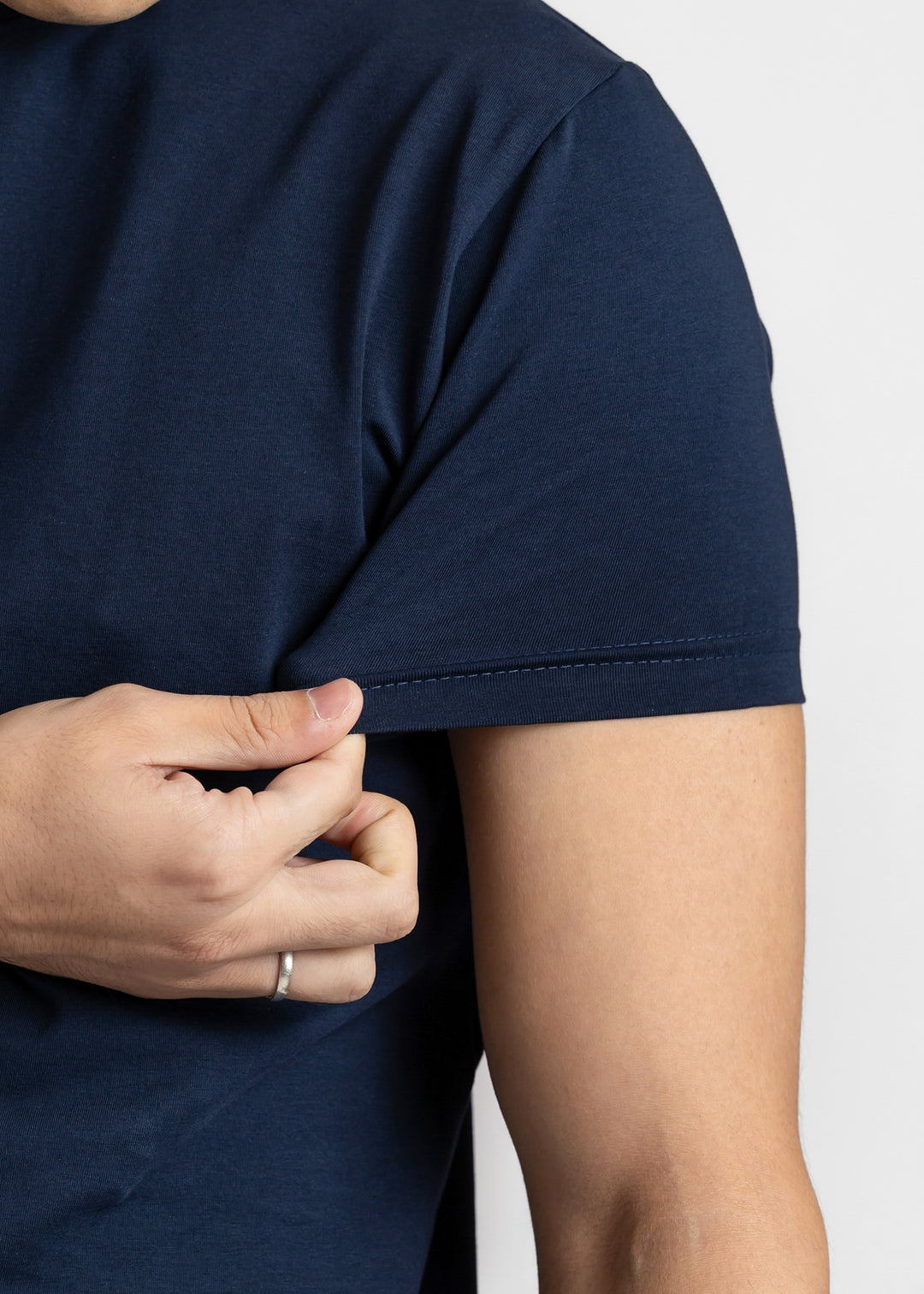 Stretch Slim Fit T-shirt — Navy Blue