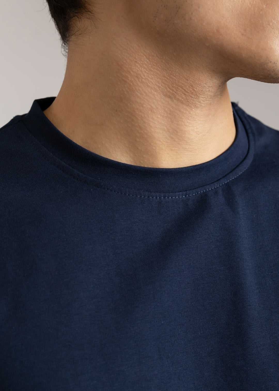 Stretch Slim Fit T-shirt — Navy Blue