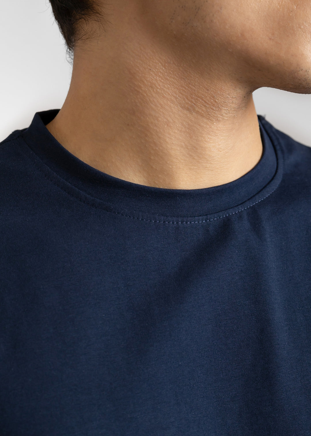 Stretch Slim Fit T-shirt — Navy Blue